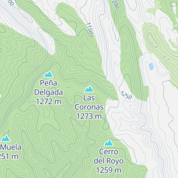 Map of Las Coronas