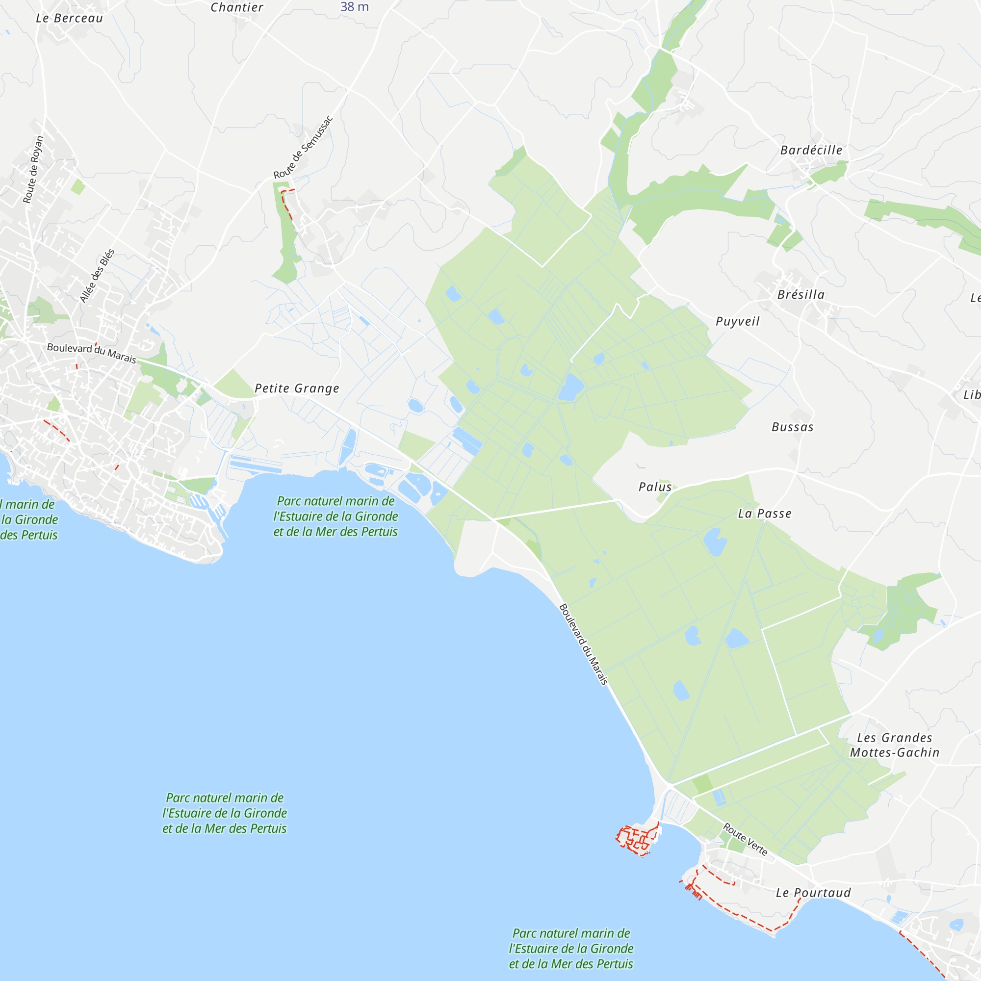 Cabane de l'Est map