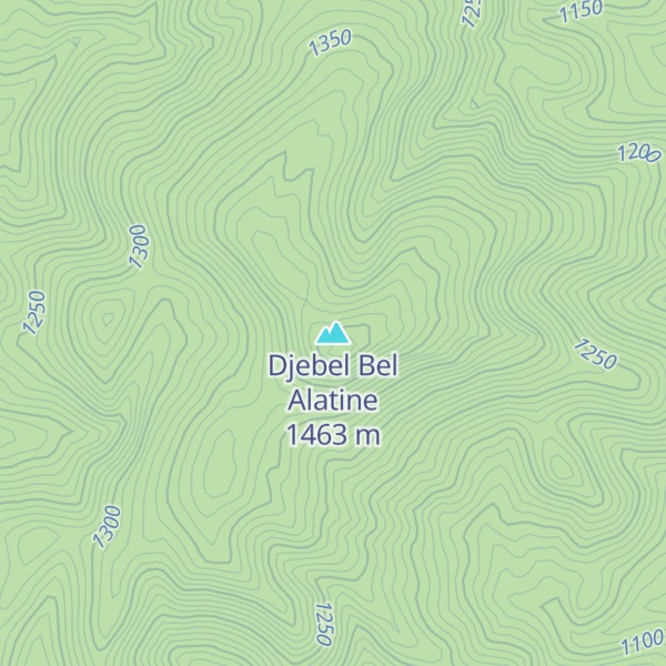 Map of Djebel Bel Alatine