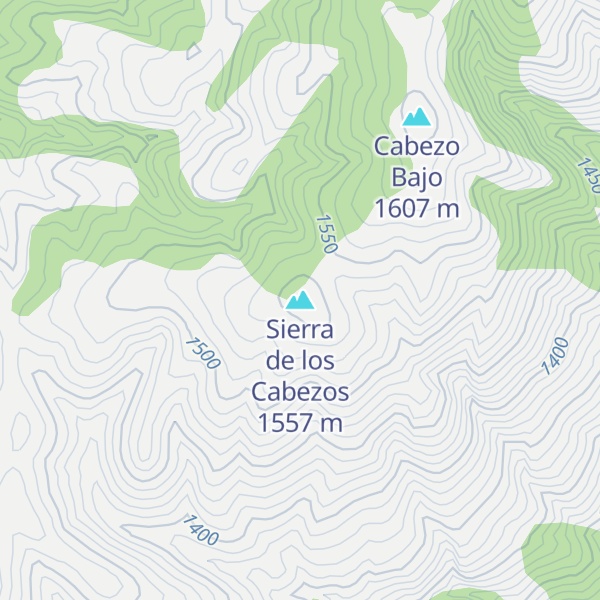 Map of Sierra de los Cabezos