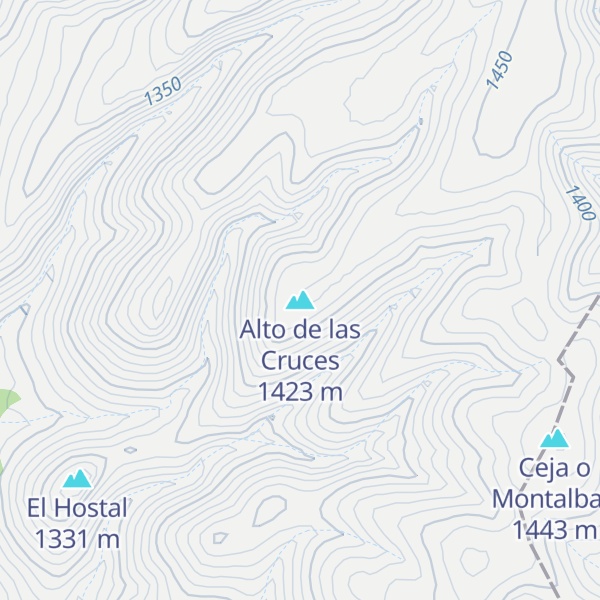Map of Alto de las Cruces