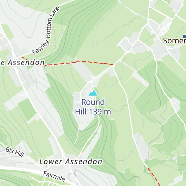 Map of Round Hill