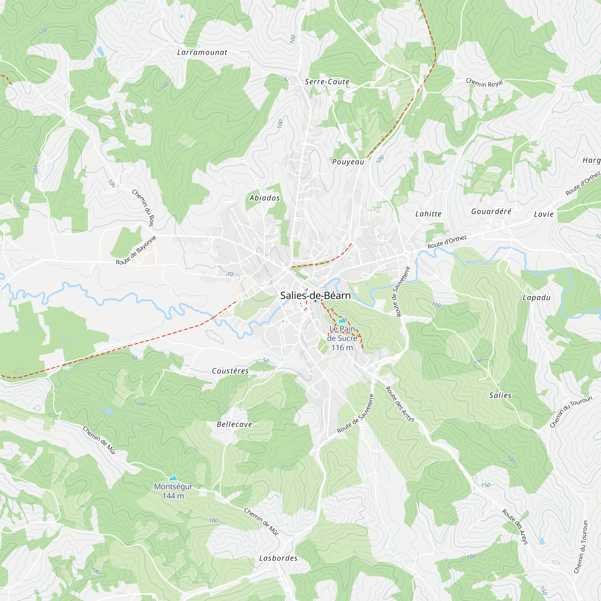 Office de Tourisme du Béarn des Gaves map