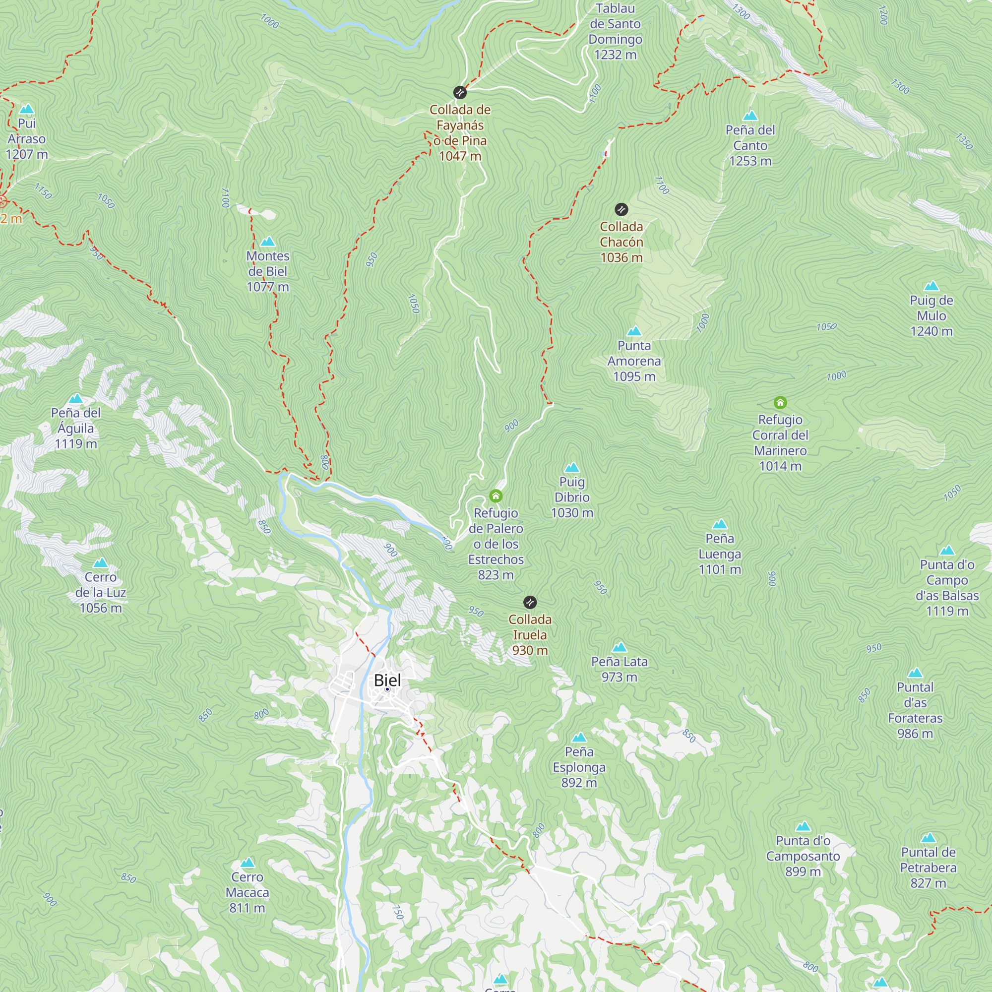 Refugio de Palero o de los Estrechos map