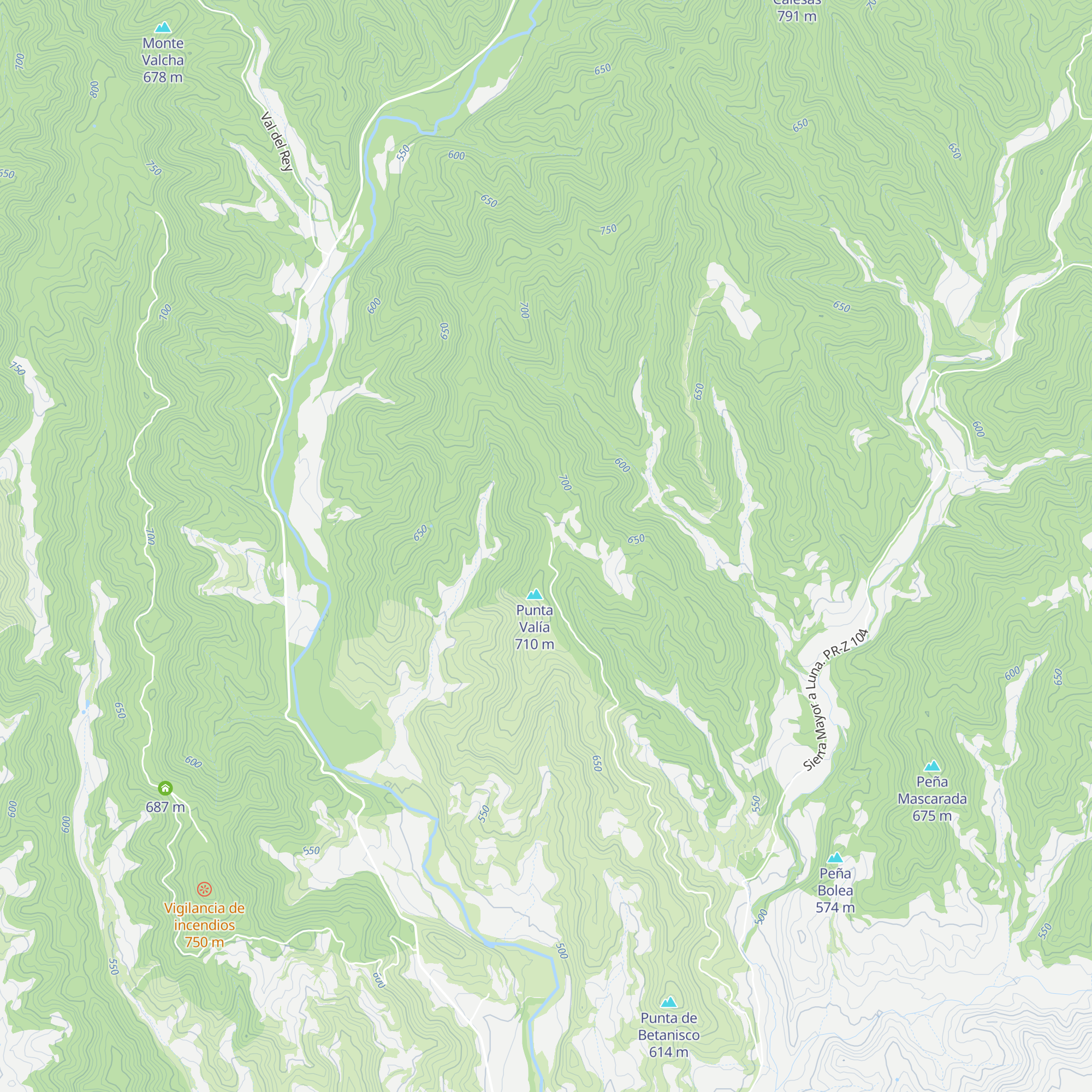 Corral de Milhombres map