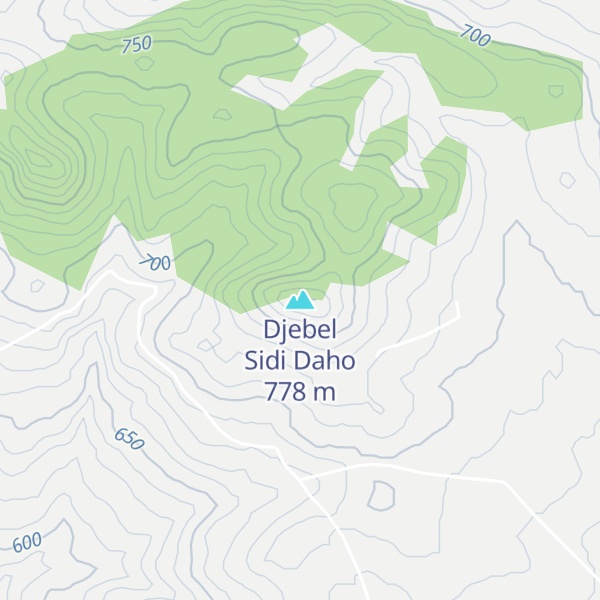 Map of Djebel Sidi Daho