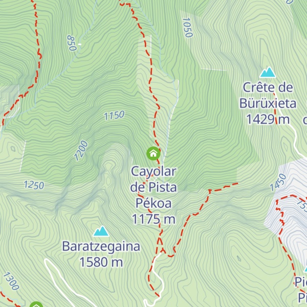 Map of Cayolar de Pista Pékoa