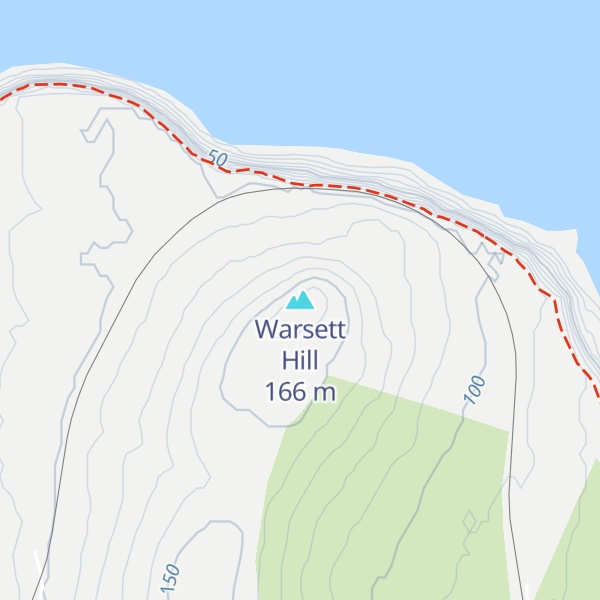 Map of Warsett Hill
