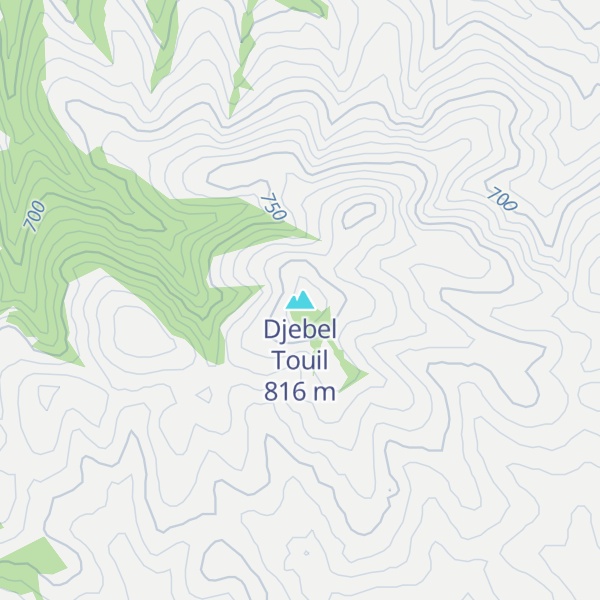 Map of Djebel Touil