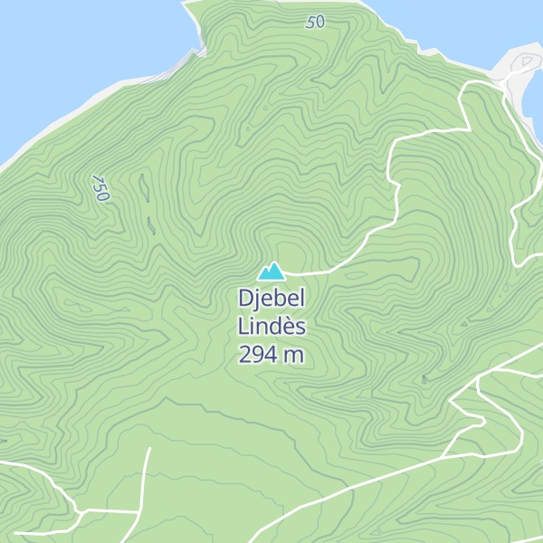 Map of Djebel Lindès