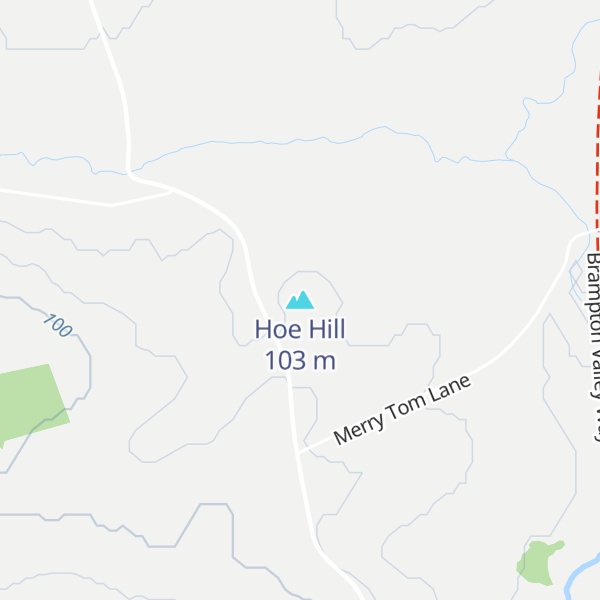 Map of Hoe Hill