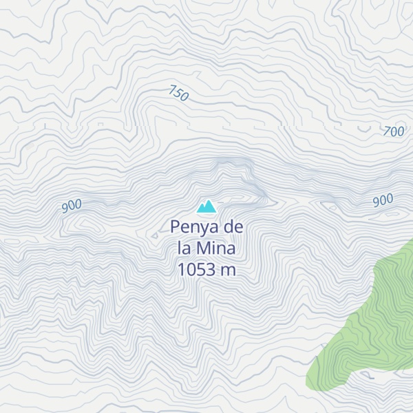 Map of Penya de la Mina