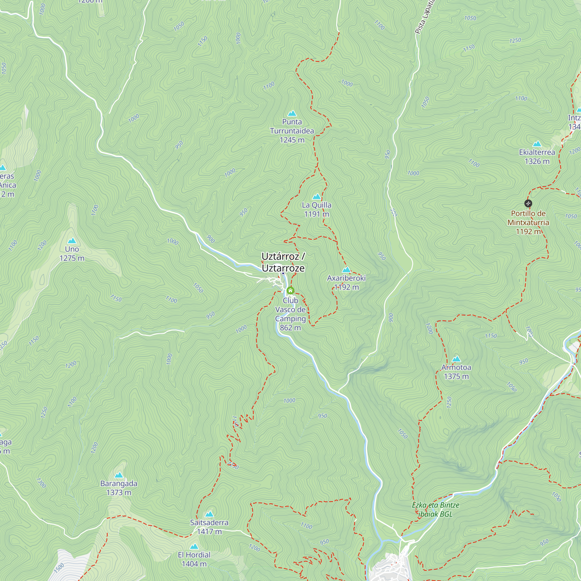 Club Vasco de Camping map