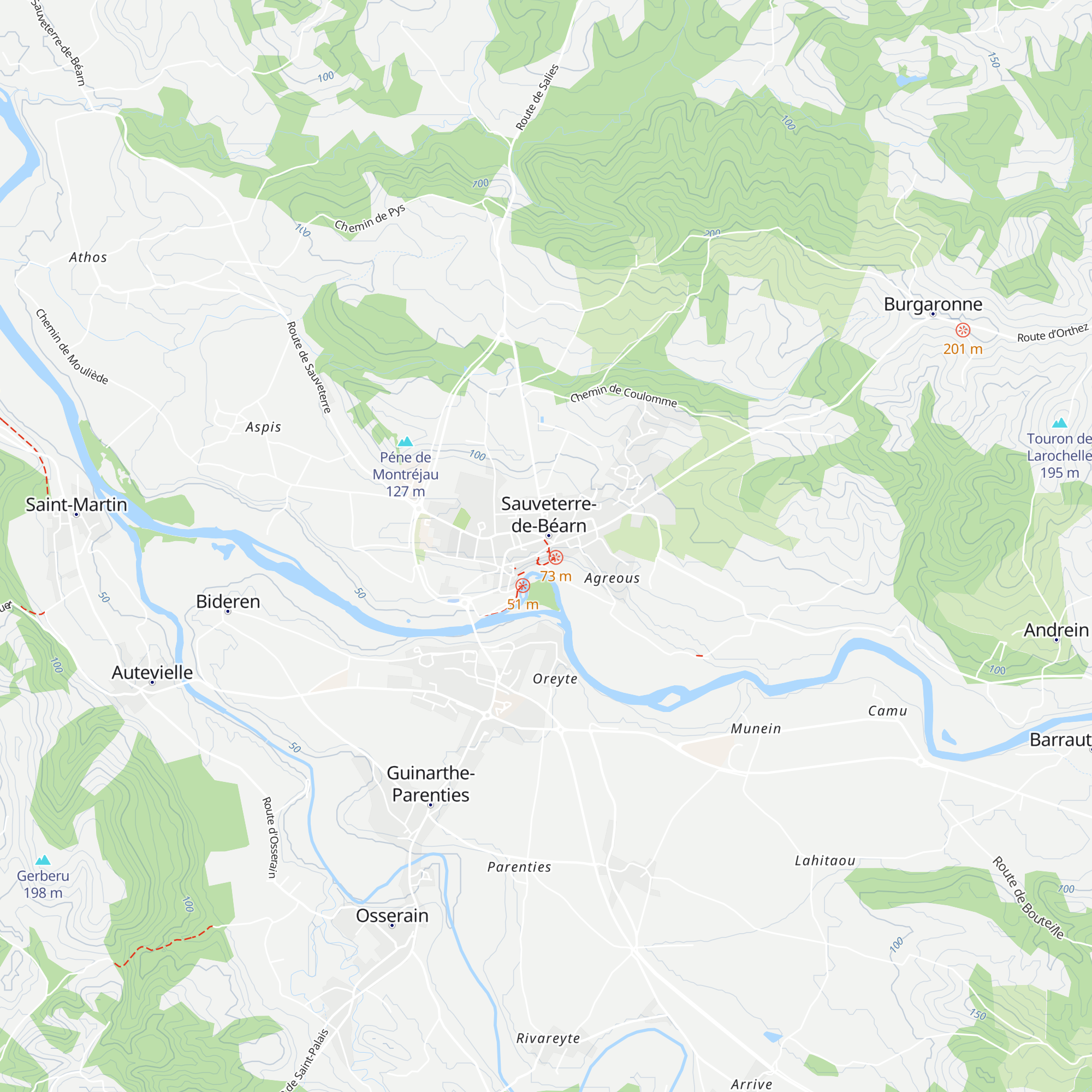 Office de Tourisme Béarn des Gaves map