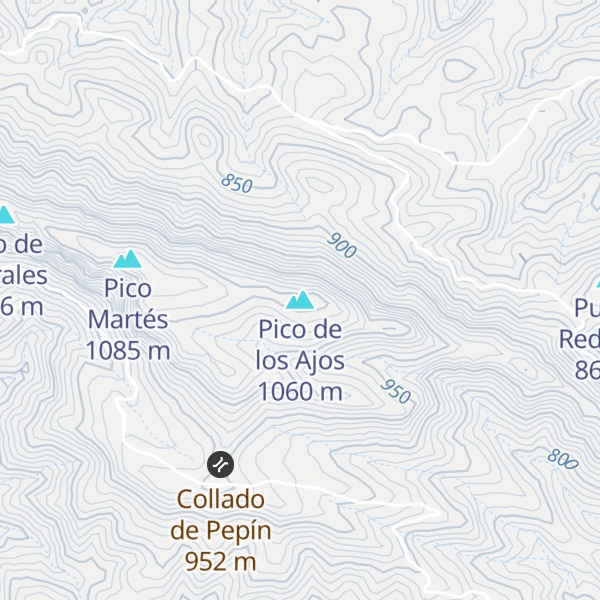 Map of Pico de los Ajos