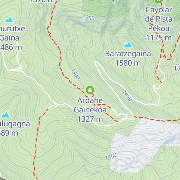 Map of Ardane Gaïnekoa