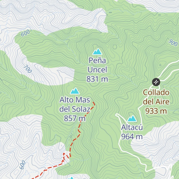 Map of Refugio Mas de Solaz