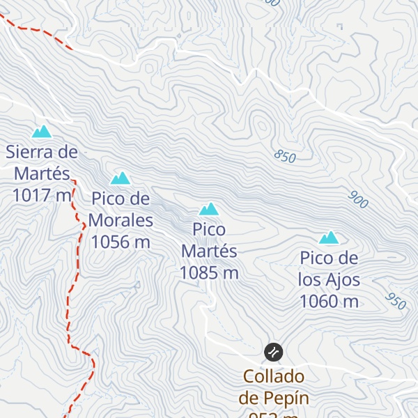 Map of Pico Martés