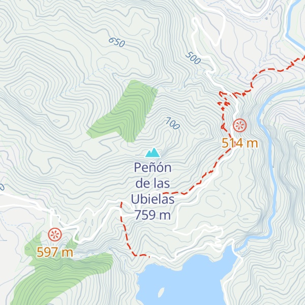 Map of Peñón de las Ubielas