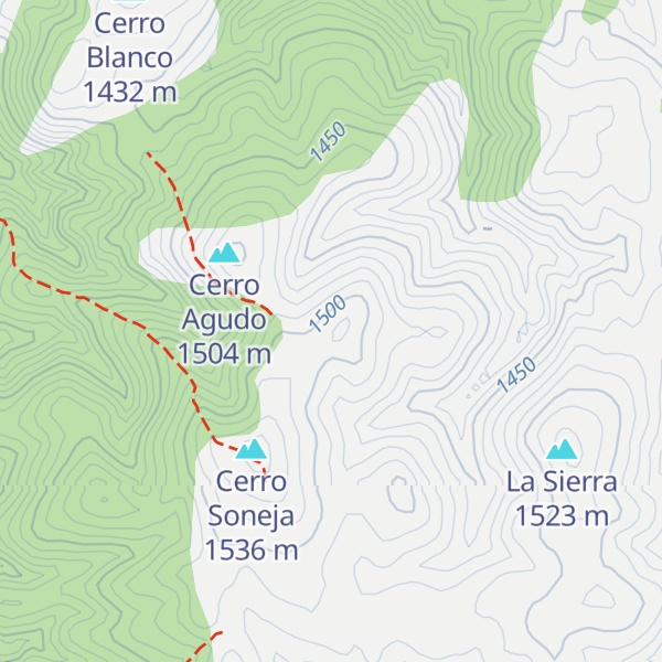 Map of Cerro de los Novillos