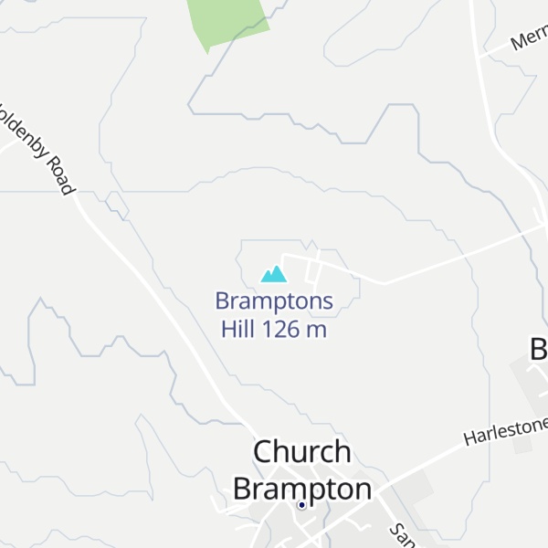 Map of Bramptons Hill