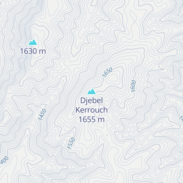 Map of Djebel Kerrouch
