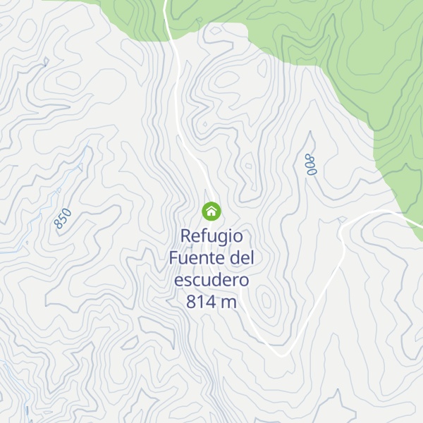 Map of Refugio Fuente del escudero