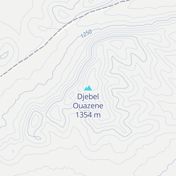 Map of Djebel Ouazene