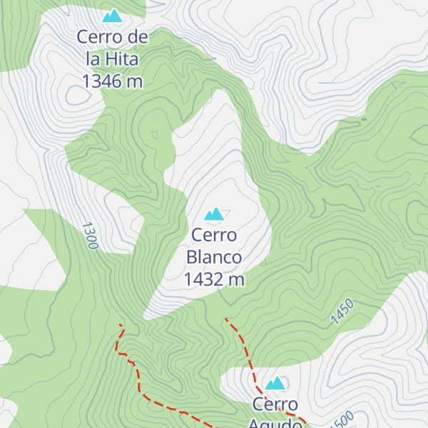Map of Cerro Blanco