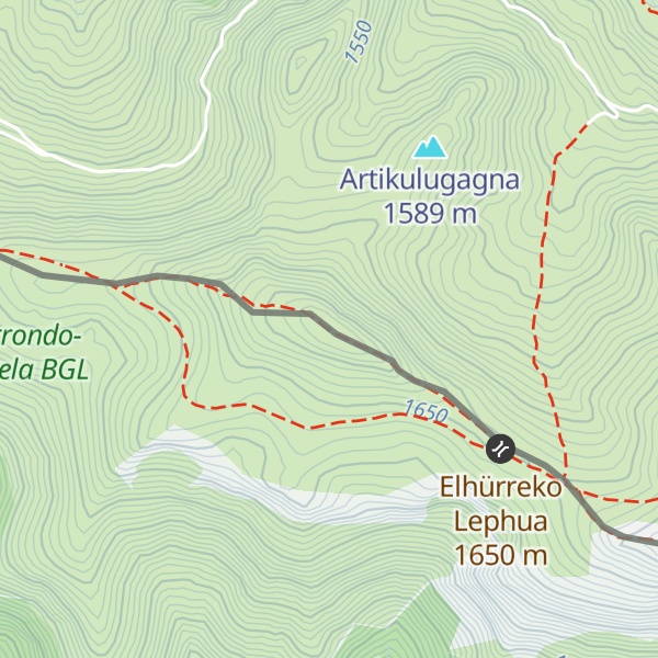 Map of Gaztarrigaña