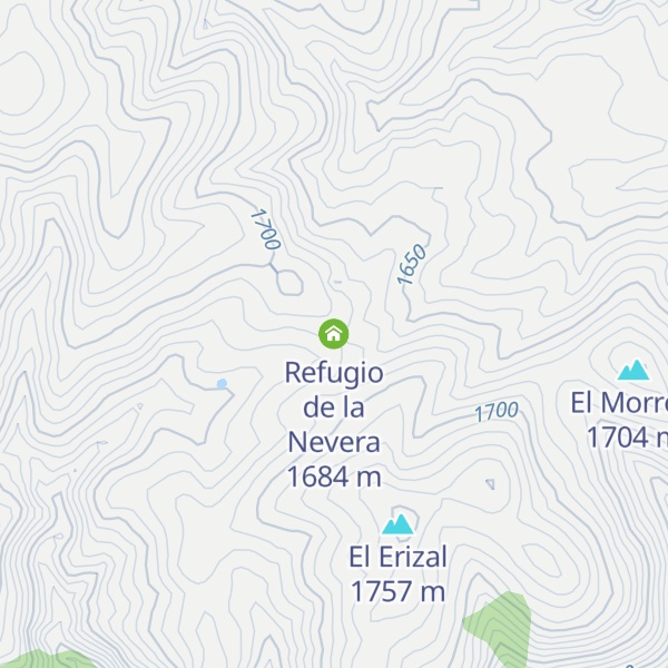 Map of Refugio de la Nevera