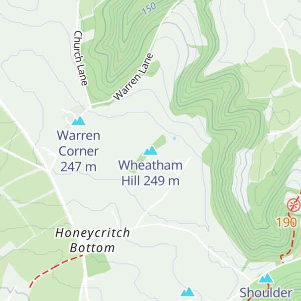 Map of Wheatham Hill