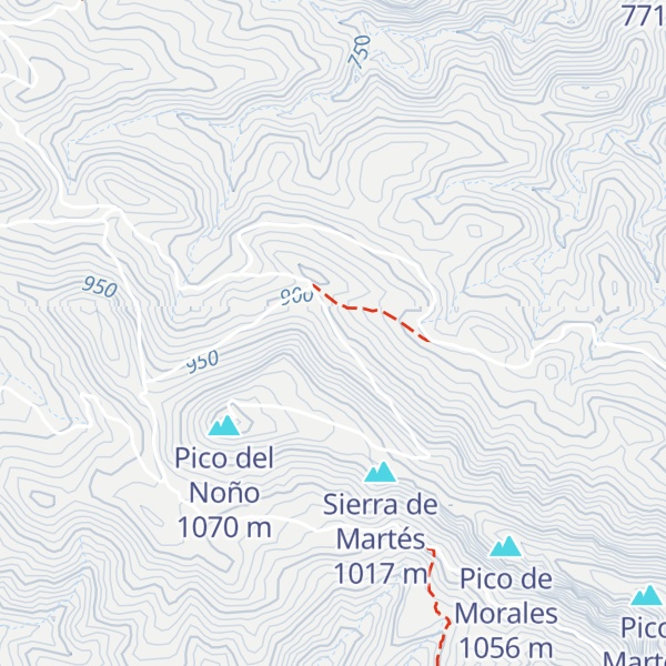 Map of Refugio Forestal "El Manquillo"