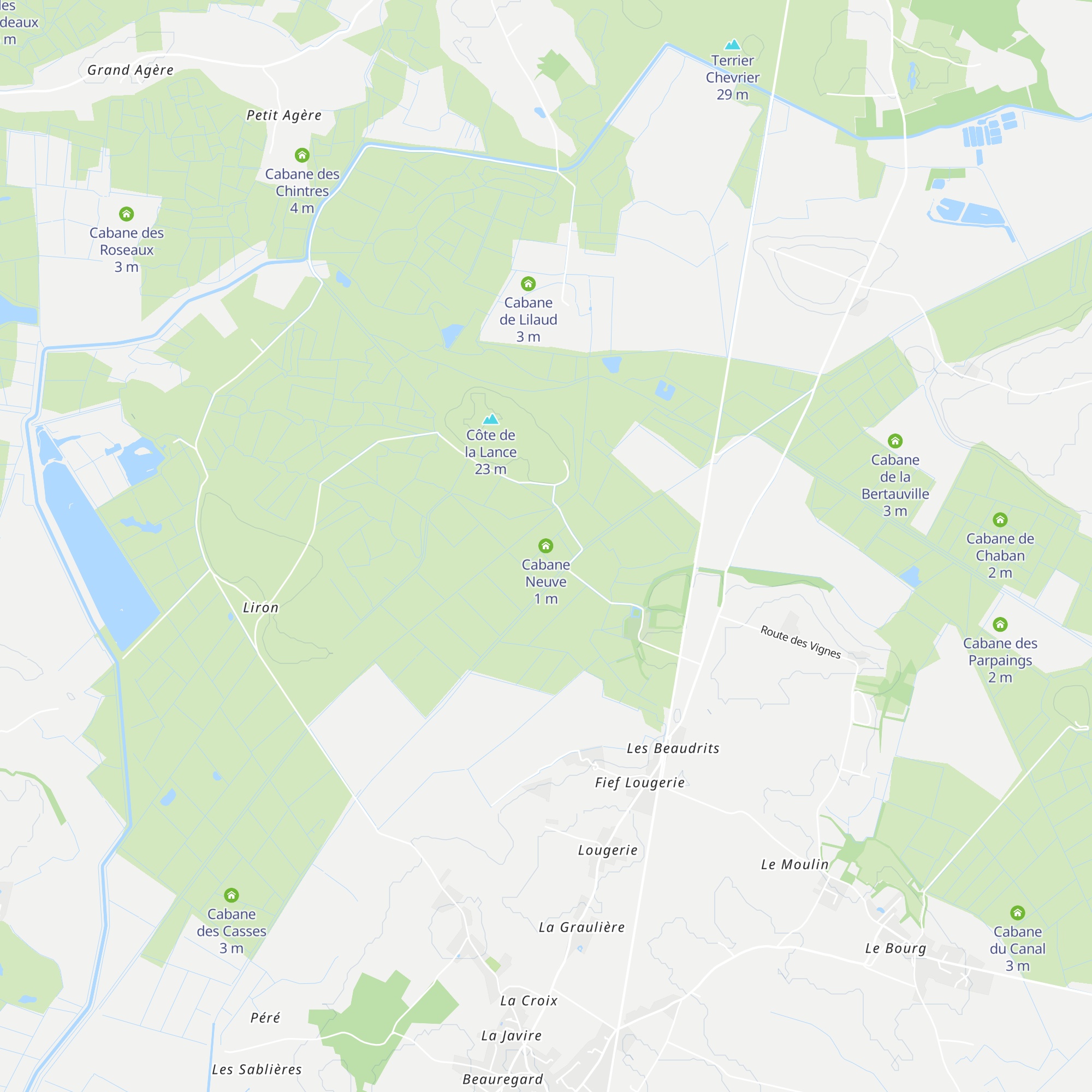 Cabane Neuve map