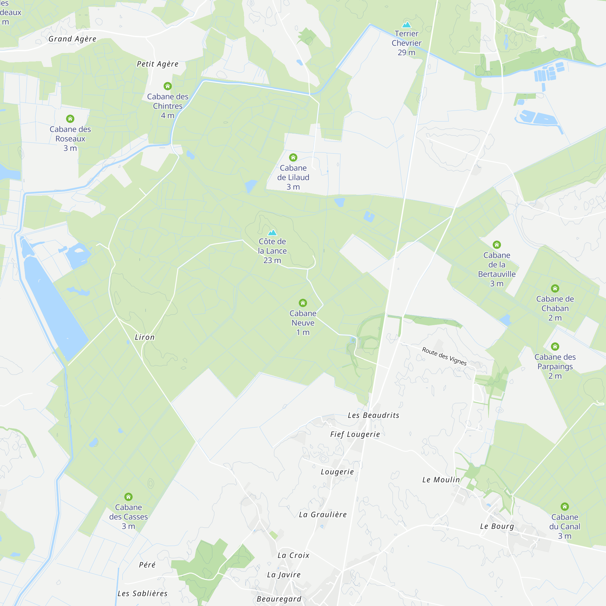 Cabane Neuve map