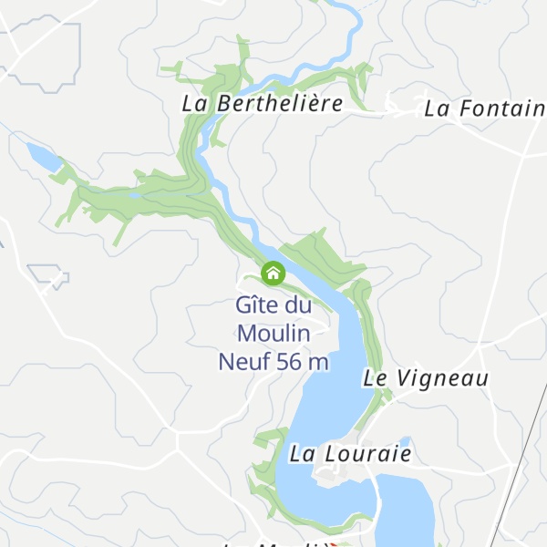 Map of Gîte du Moulin Neuf