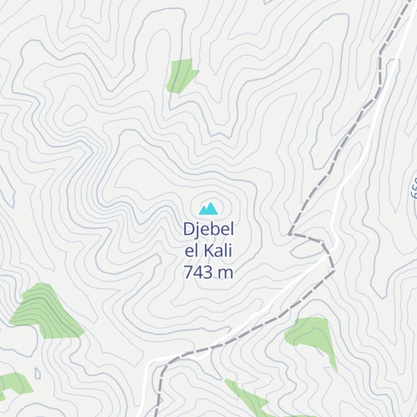 Map of Djebel el Kali