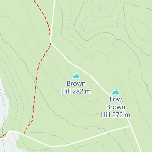 Map of Brown Hill