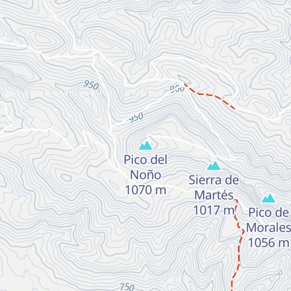 Map of Pico del Noño
