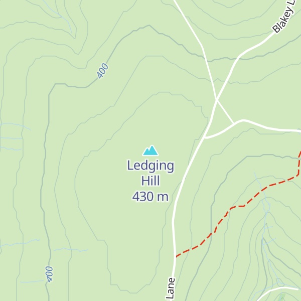 Map of Ledging Hill
