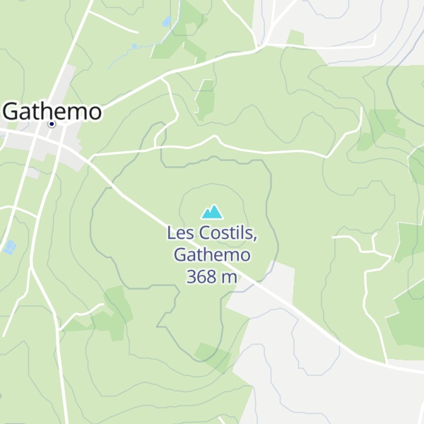 Map of Les Costils, Gathemo