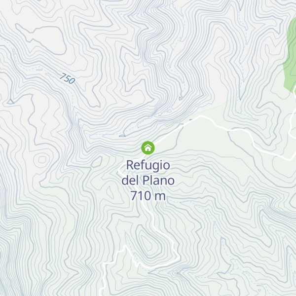 Map of Refugio del Plano