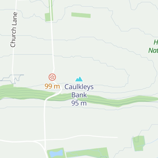 Map of Caulkleys Bank