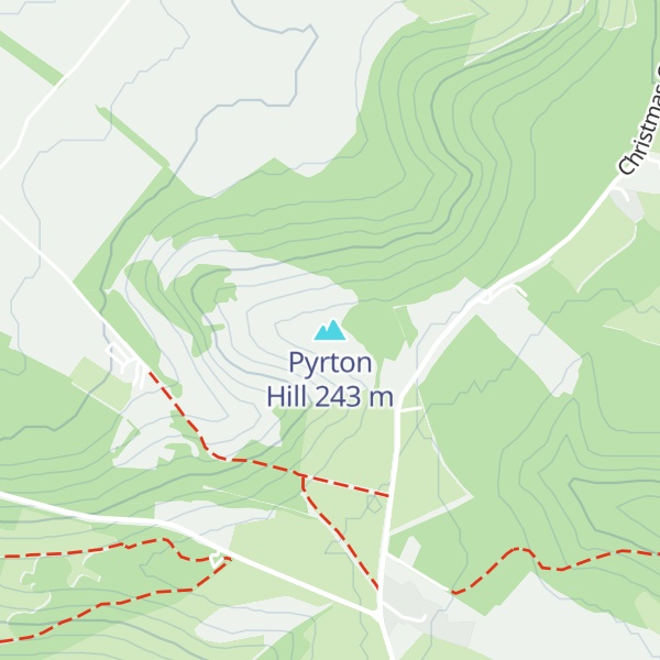 Map of Pyrton Hill