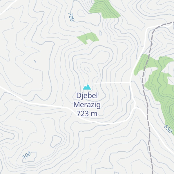 Map of Djebel Merazig