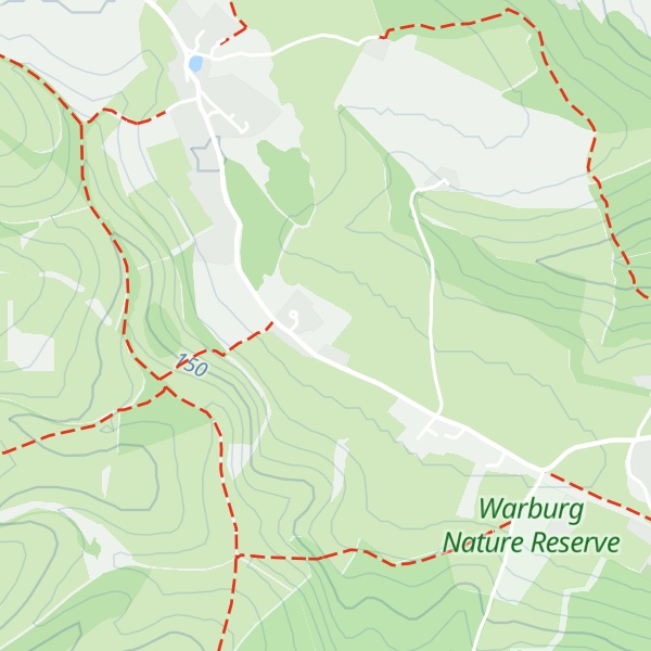 Map of Great Cookley Hill