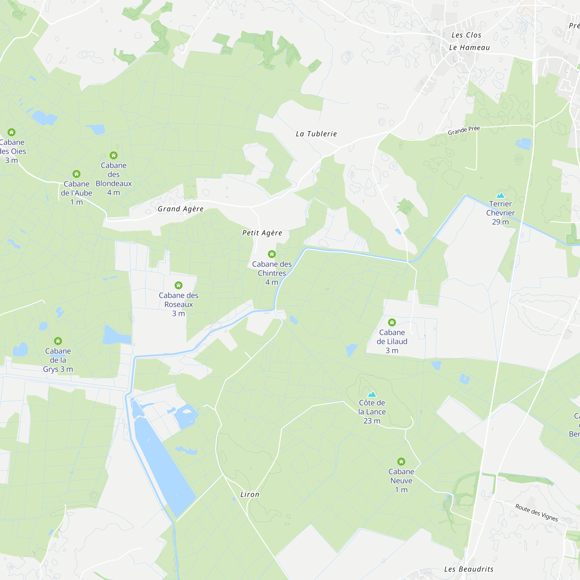 Cabane de la Viaude map