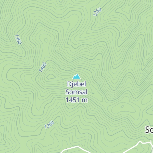 Map of Djebel Somsal