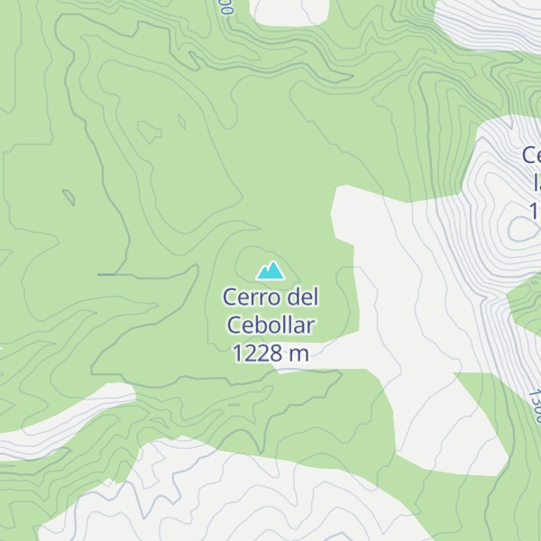 Map of Cerro del Cebollar