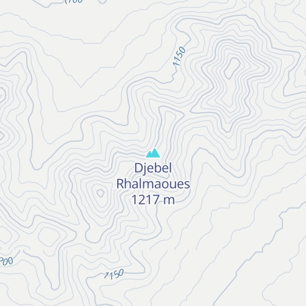 Map of Djebel Rhalmaoues